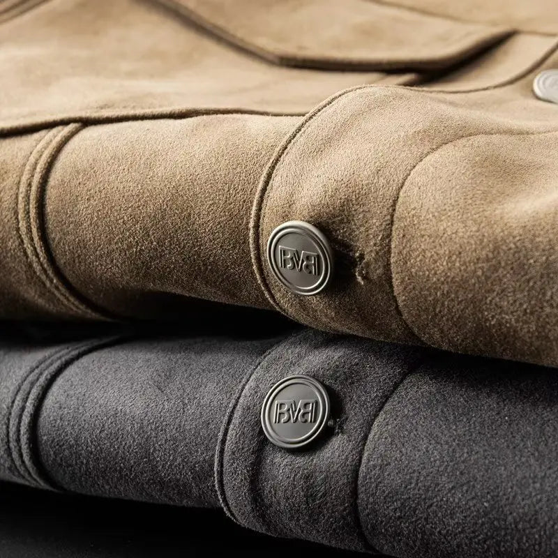 Classic suede everyday casual jacket for men | St. Clair -10