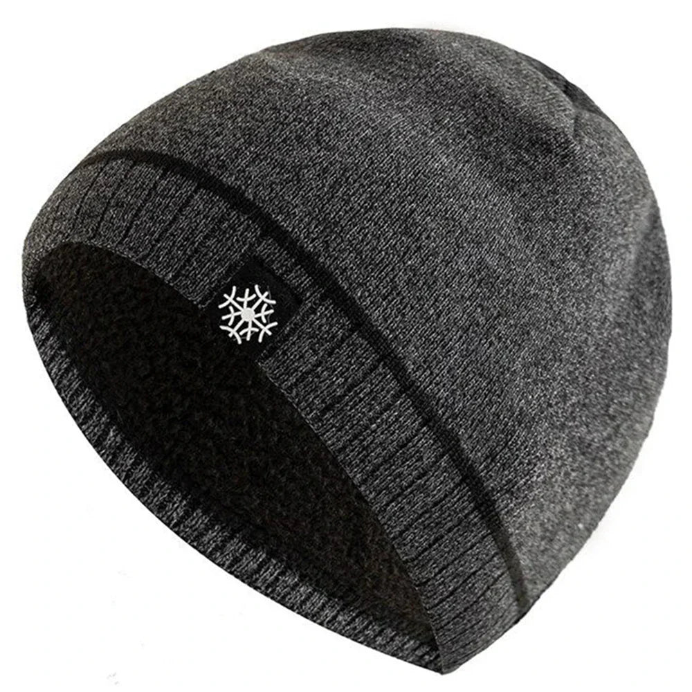 Warm knitted winter beanie for men -1