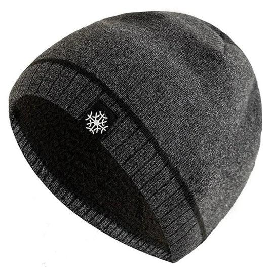Warm knitted winter beanie for men -1