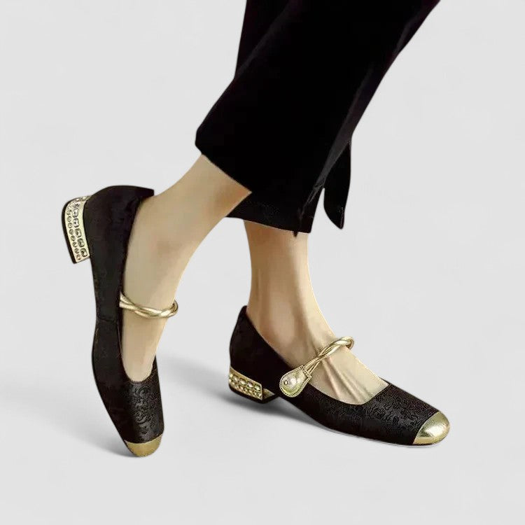 Classic orthopaedic mary jane everyday flats for women | Olivia -6