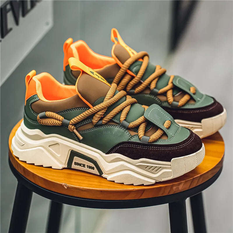Classic leather low-top everyday trainers for men | Matteo -8