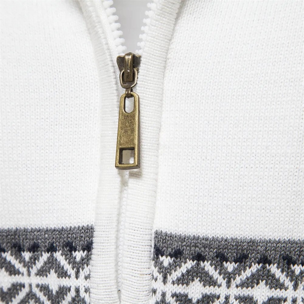 Classic zip-up everyday pullover jumper for men | Soho -8