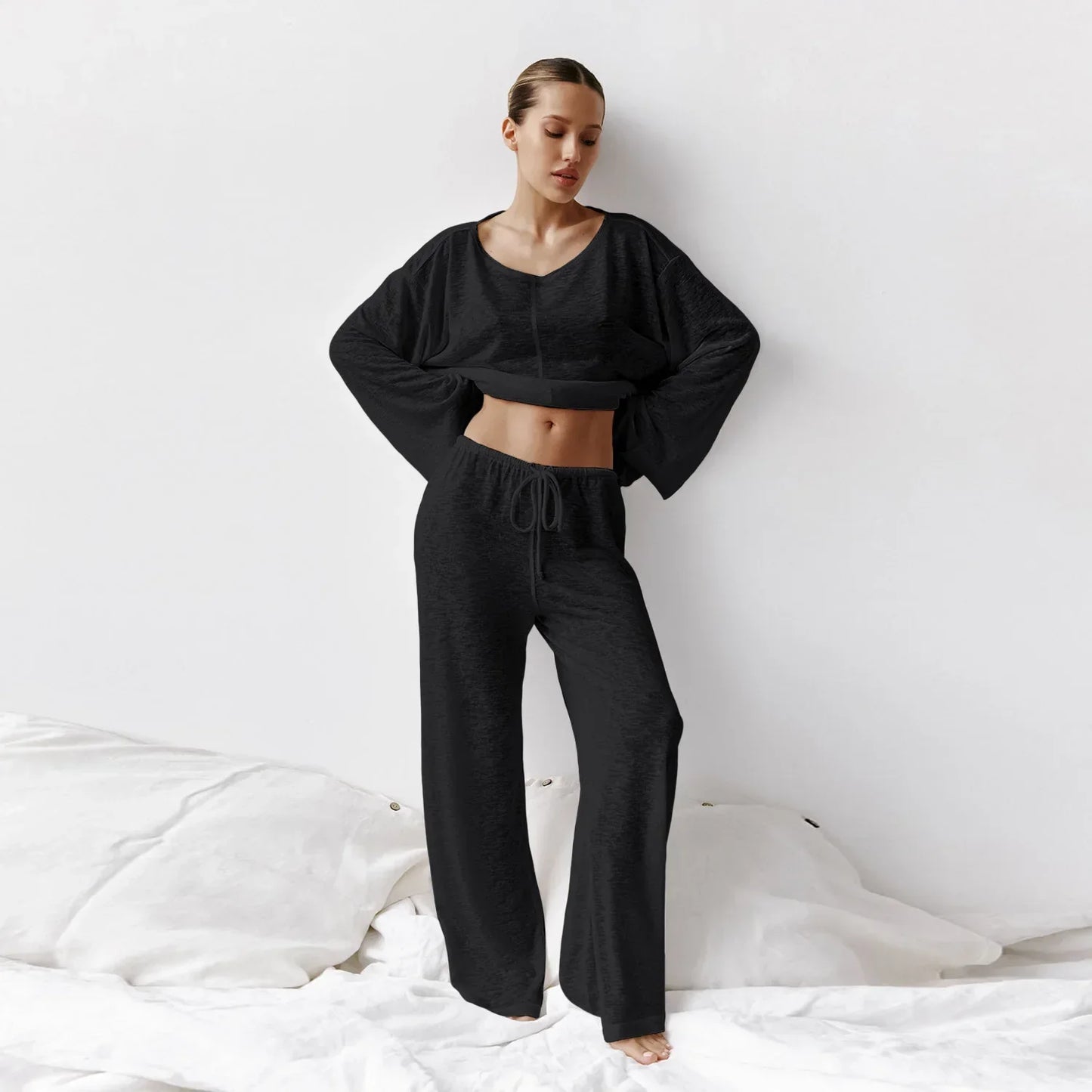 Mara breezy loungewear set trousers for women | Solara -5