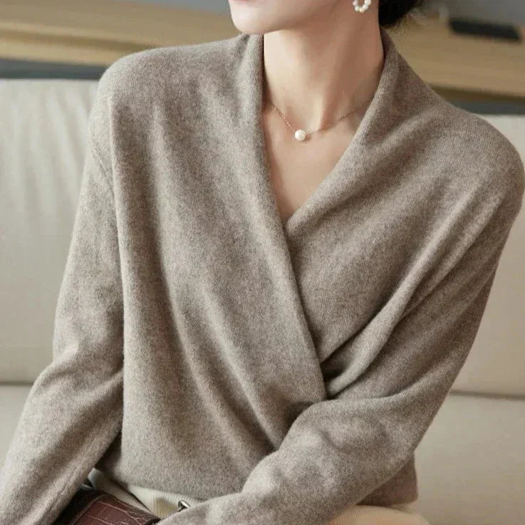 Soft cashmere crewneck jumper for women | Novelle -2