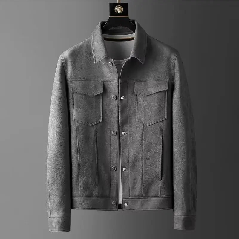 Classic suede everyday casual jacket for men | St. Clair -2