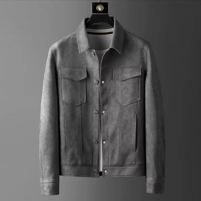 Classic suede everyday casual jacket for men | St. Clair -2