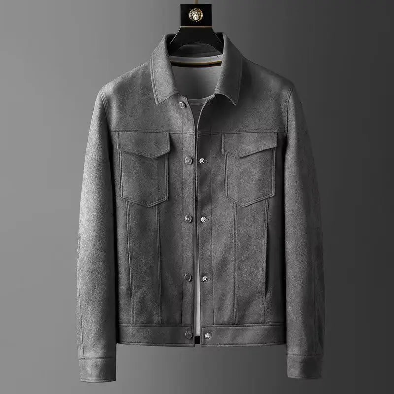 Classic suede everyday casual jacket for men | St. Clair -4