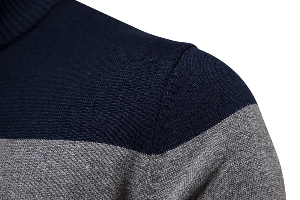 Classic quarter-zip everyday jumper for men | Burk -13