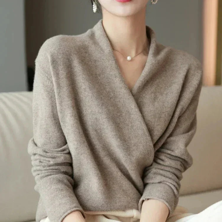 Soft cashmere crewneck jumper for women | Novelle -1