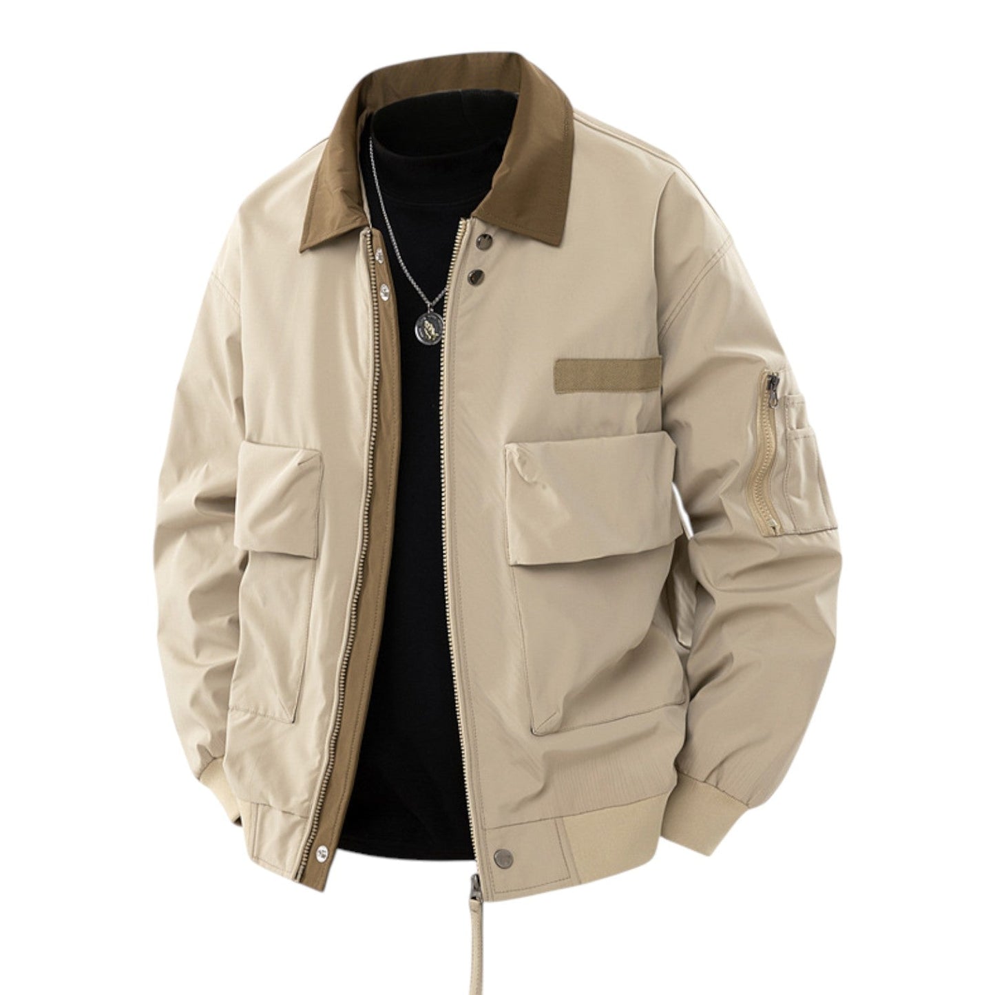 Modern bomber jacket for men | Rowan -4