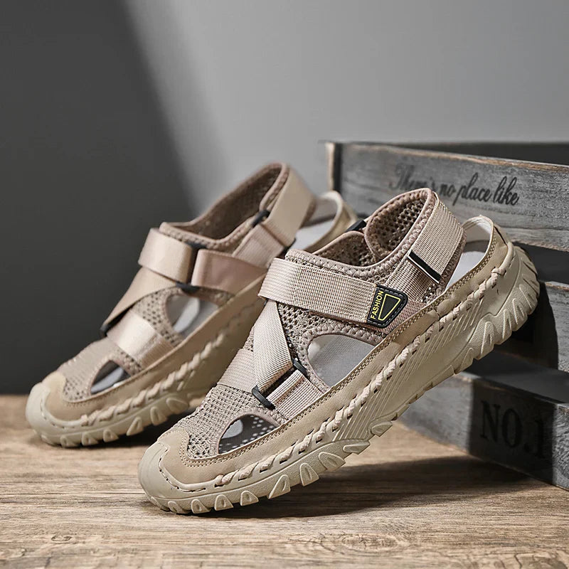 Closed-toe hiking sandals for men | Ravik -7