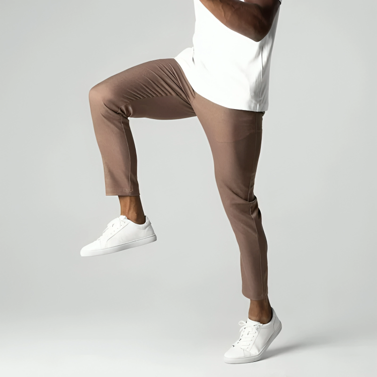 Modern fit flex chino trousers for men -7