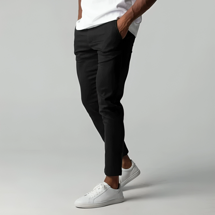 Modern fit flex chino trousers for men -4