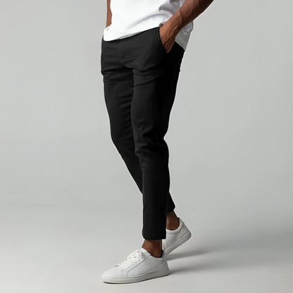 Modern fit flex chino trousers for men -4