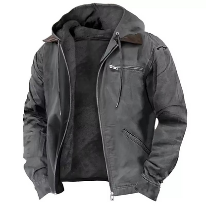 Classic hooded winter utility jacket for men | Mason -4
