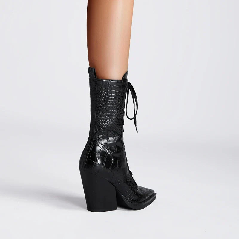 Izzy ryder lace-up boots for women | Marlowe -5