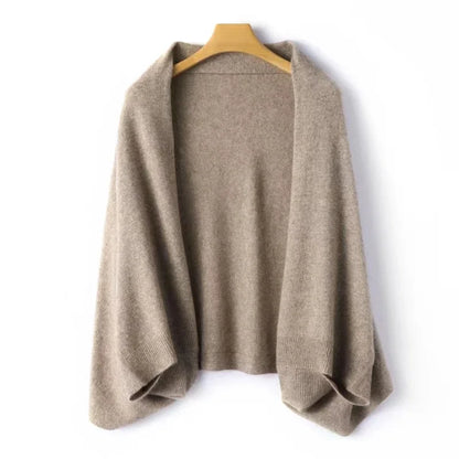 Elegant draped shawl cape piece for women | Seliora -1