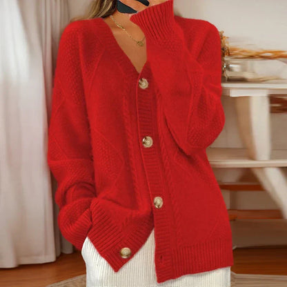 Elegant knit cardigan for women -3