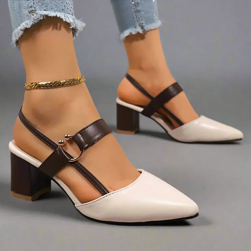Classic comfort everyday heels for women | Elowen -2
