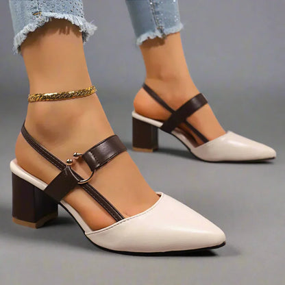 Classic comfort everyday heels for women | Elowen -2