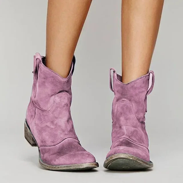 Vintage western ankle boots with classic silhouette for women | Paloma