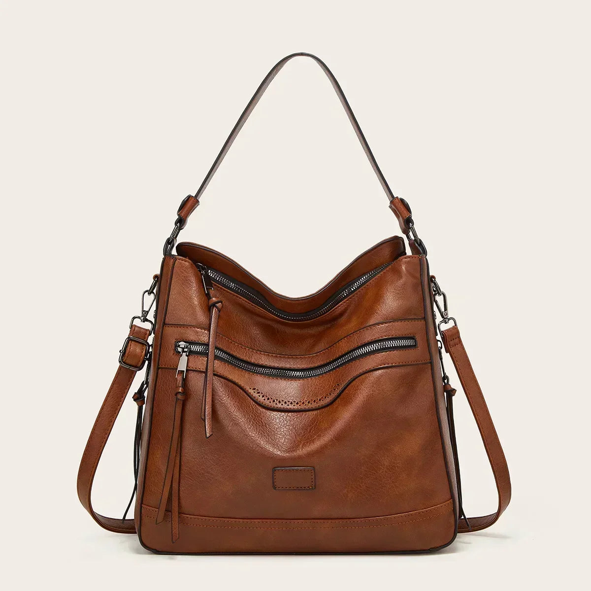 Vintage leather bag for women | Muriel -1