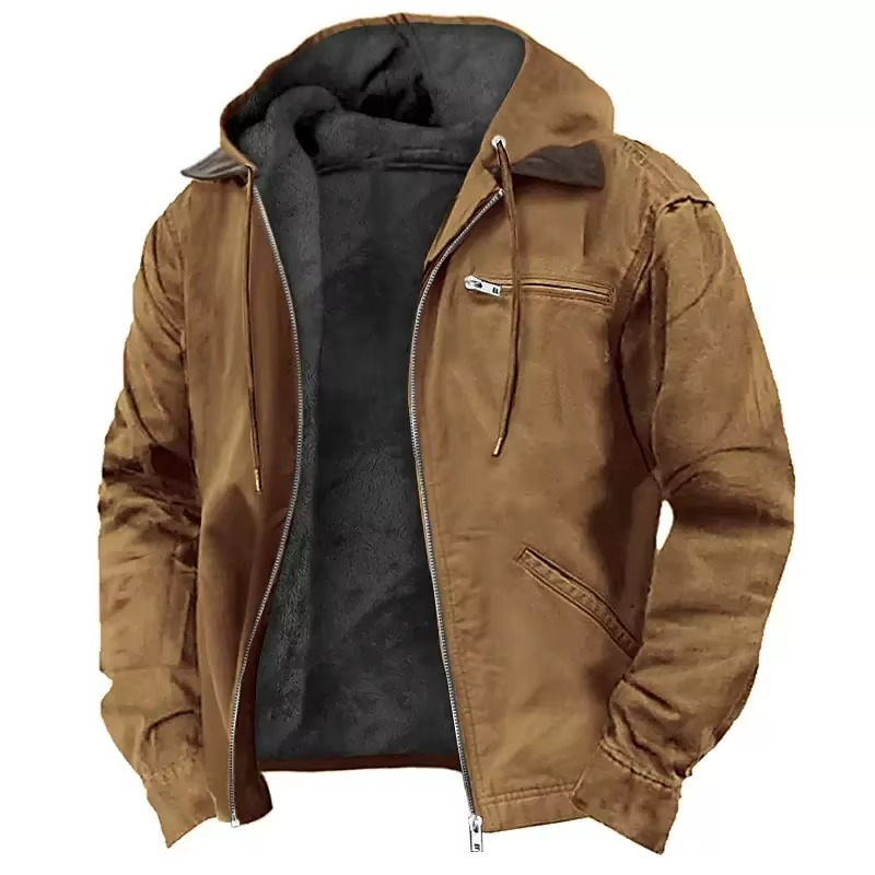 Classic hooded winter utility jacket for men | Mason -3