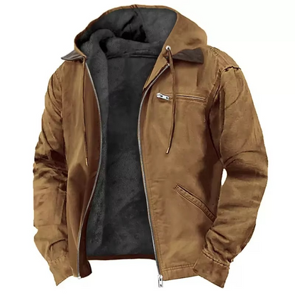 Classic hooded winter utility jacket for men | Mason -3