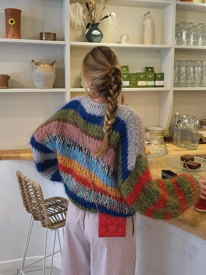Colorful mohair jumper for women | Celestine -5