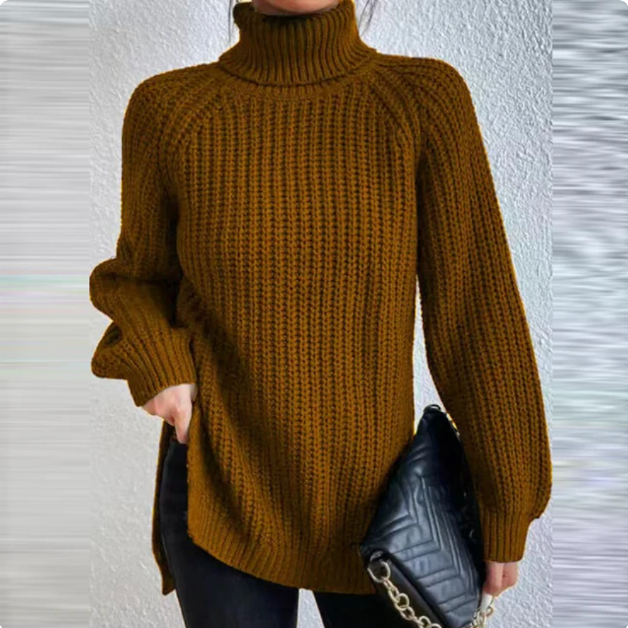 Soft turtleneck jumper for women | Carmen -9