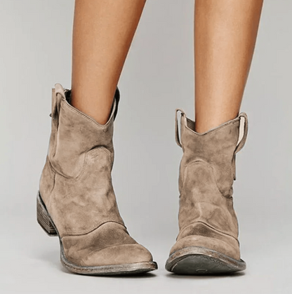 Classic suede orthopaedic ankle boots for women | Charlotte -2