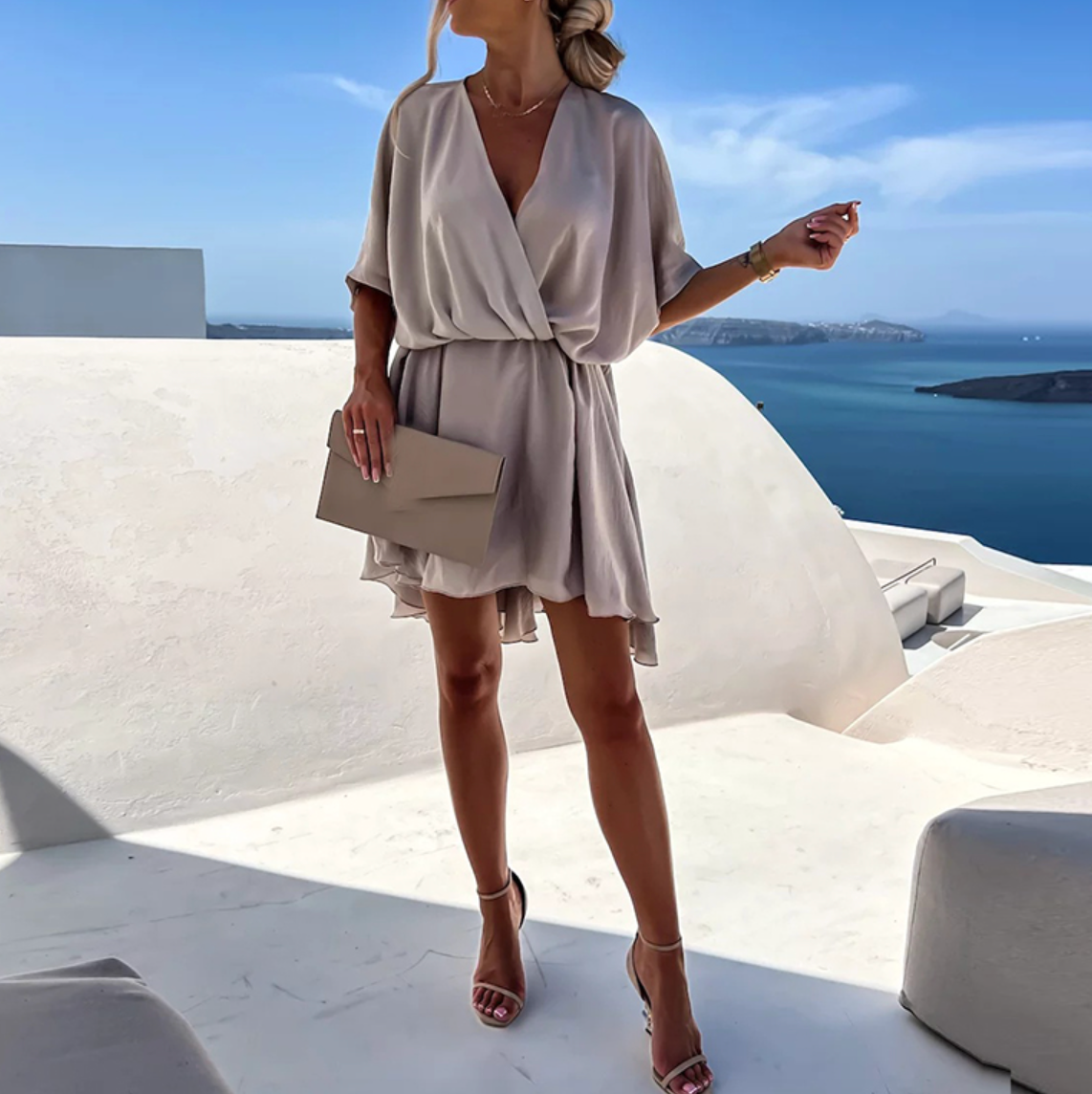 Dress portefeuille summer for women | Fiora -7