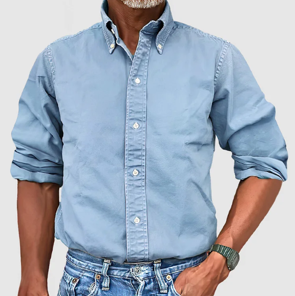 Classic long-sleeve everyday essential shirt for men | Nolan -4