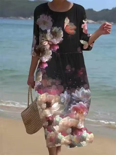 Hillary elegant floral dress for women -5