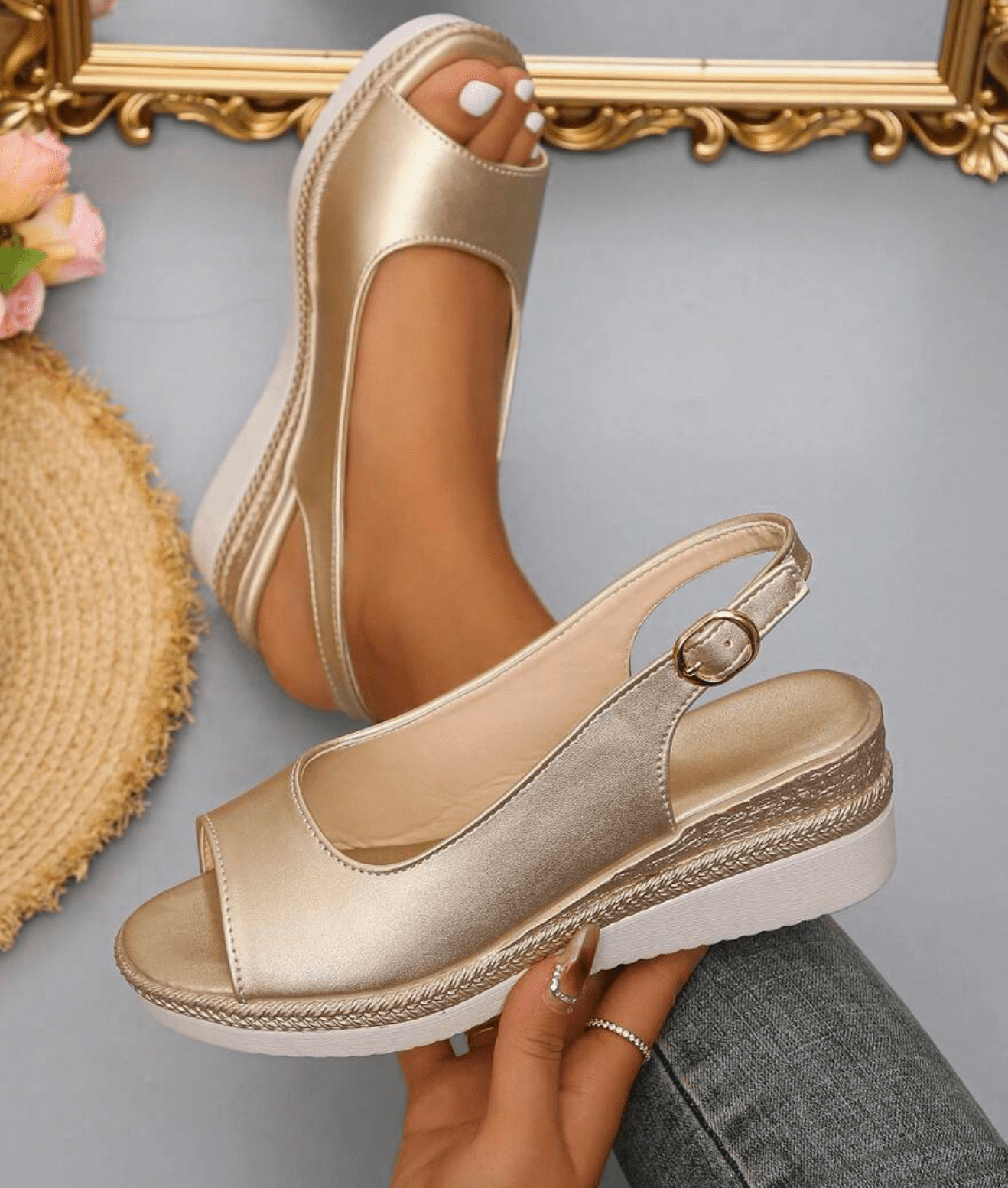 Orthopaedic slingback sandals for women -1