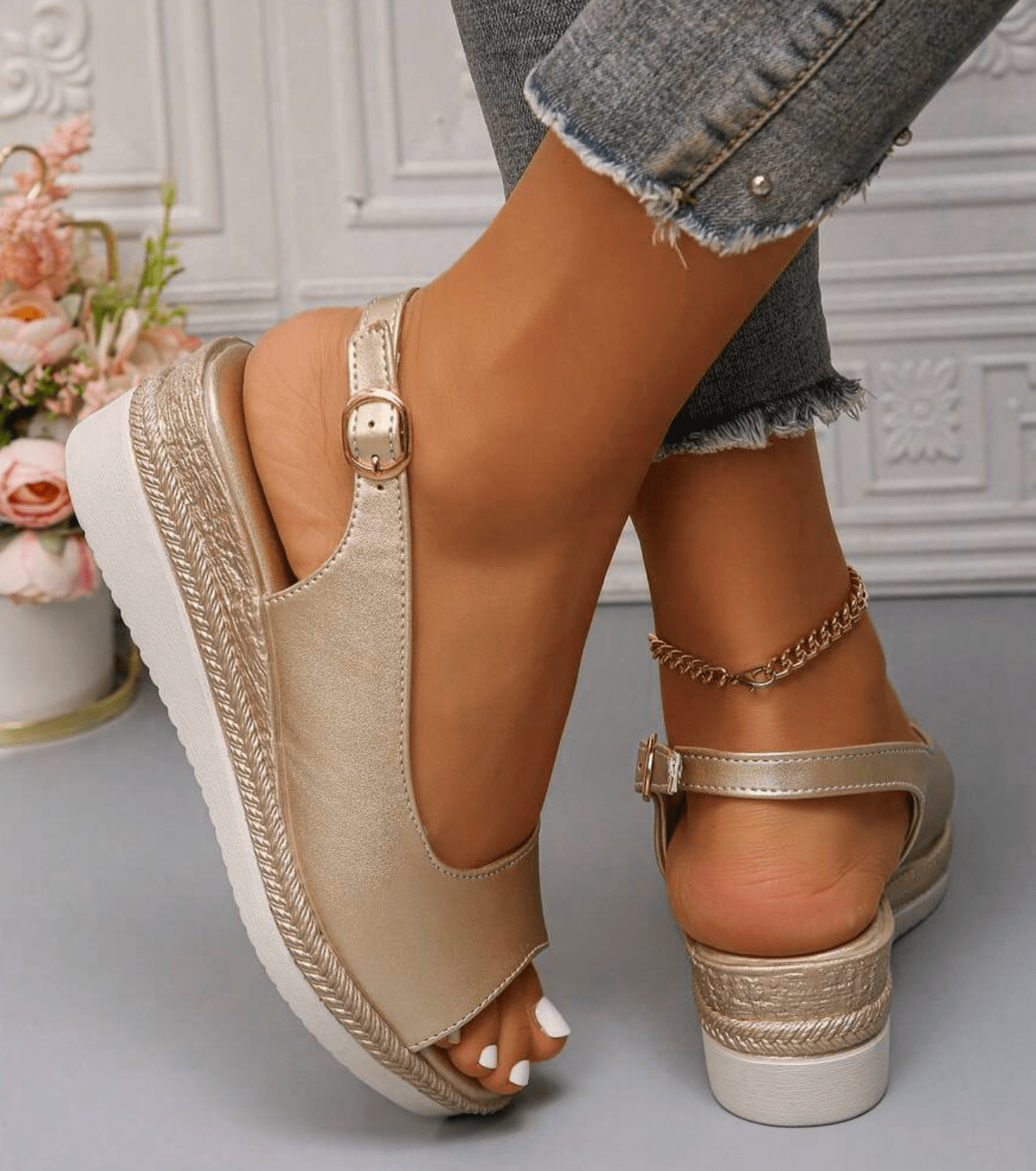 Orthopaedic slingback sandals for women -3