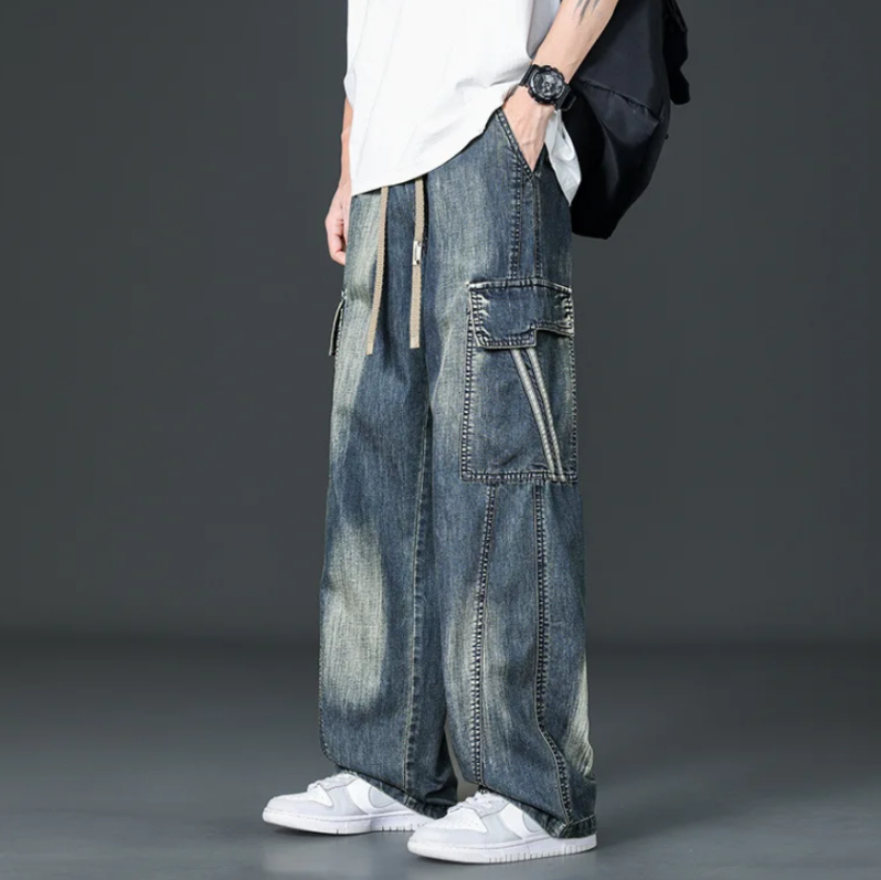 Wide-leg cargo pants for men | Cabana