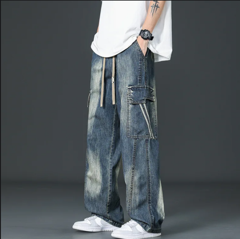 Wide-leg cargo pants for men | Cabana