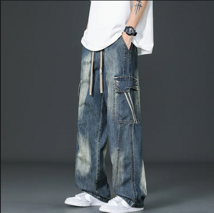 Wide-leg cargo pants for men | Cabana