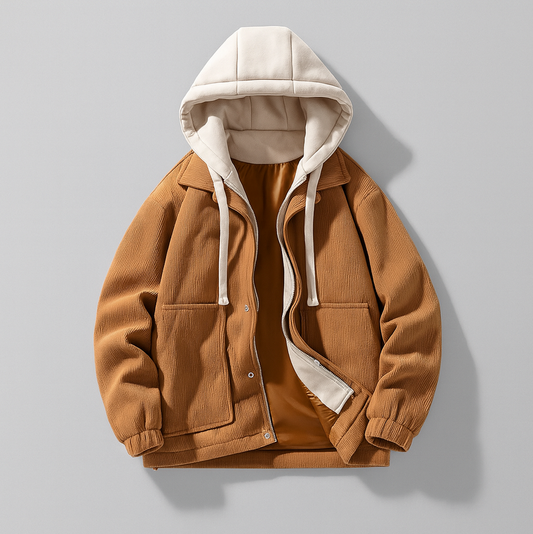 Hooded corduroy jacket for men | Heritage Corduroy