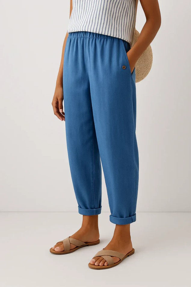 Relaxed straight-leg trousers for women | Roselle