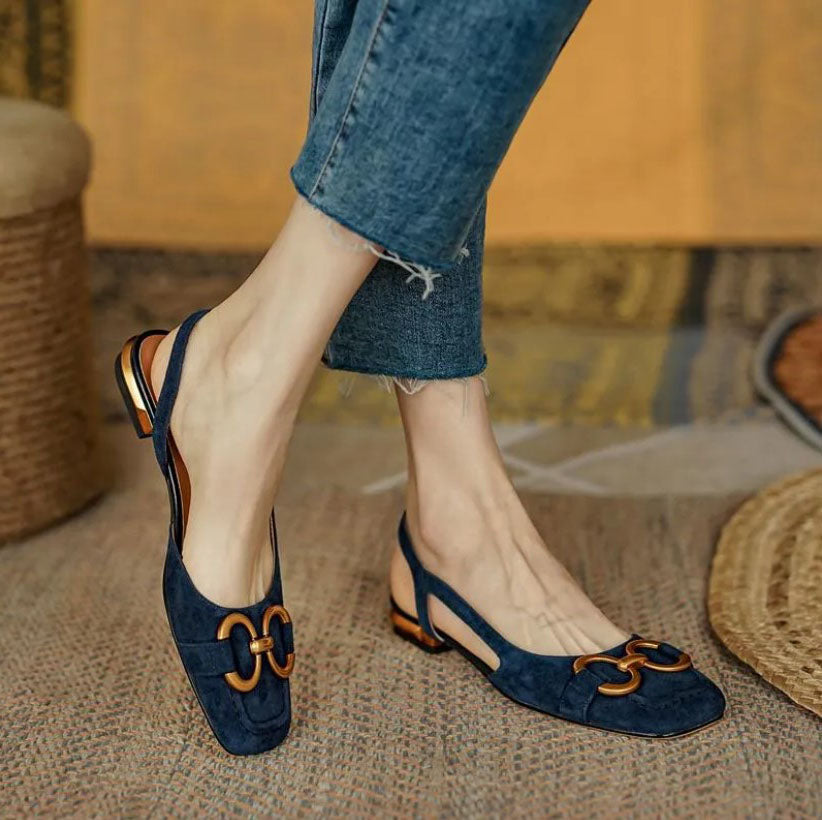 Orthopaedic leather buckle sandals for women | Camila -1