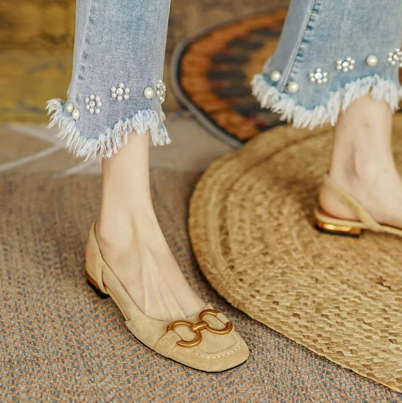 Orthopaedic leather buckle sandals for women | Camila -3