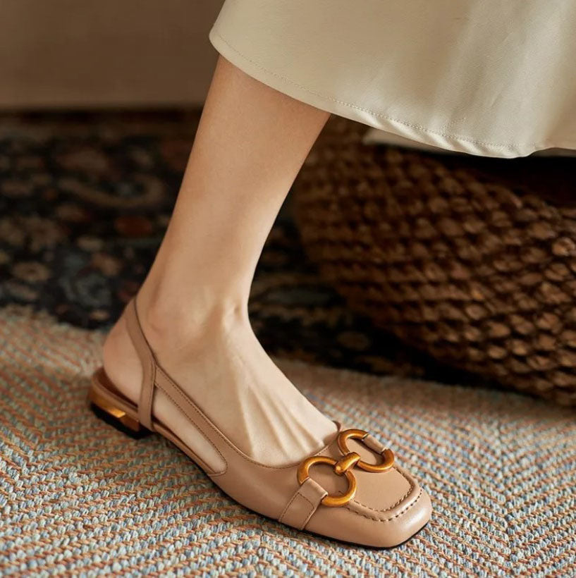 Orthopaedic leather buckle sandals for women | Camila -10