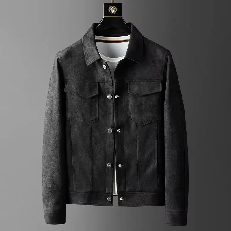 Classic suede everyday casual jacket for men | St. Clair -3