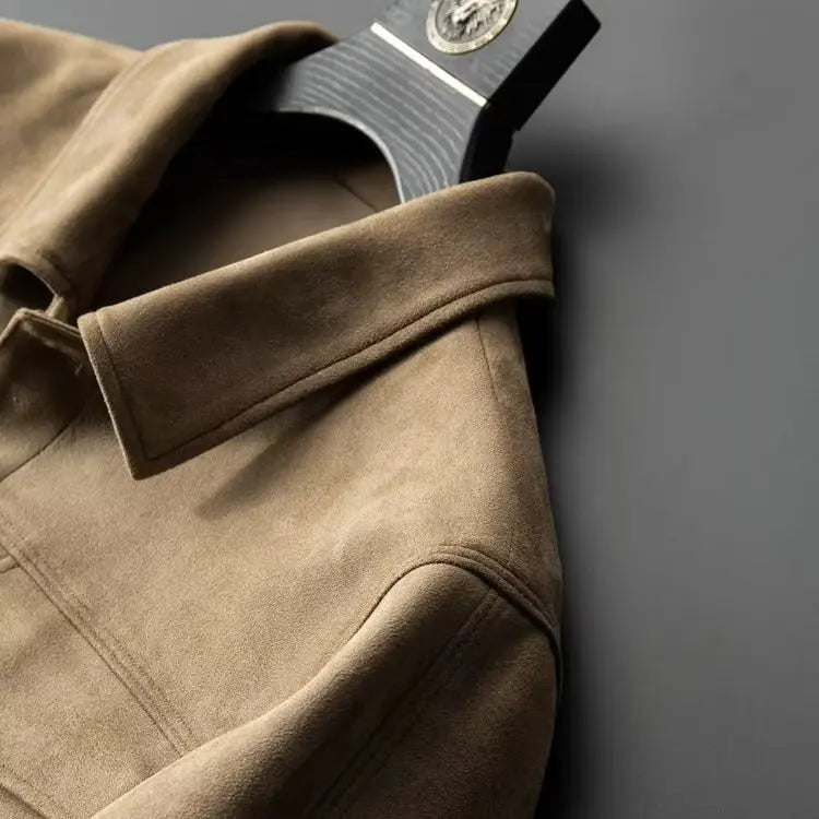 Classic suede everyday casual jacket for men | St. Clair -15