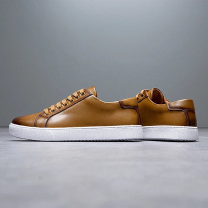 Leather casual trainer for men | Marco -23