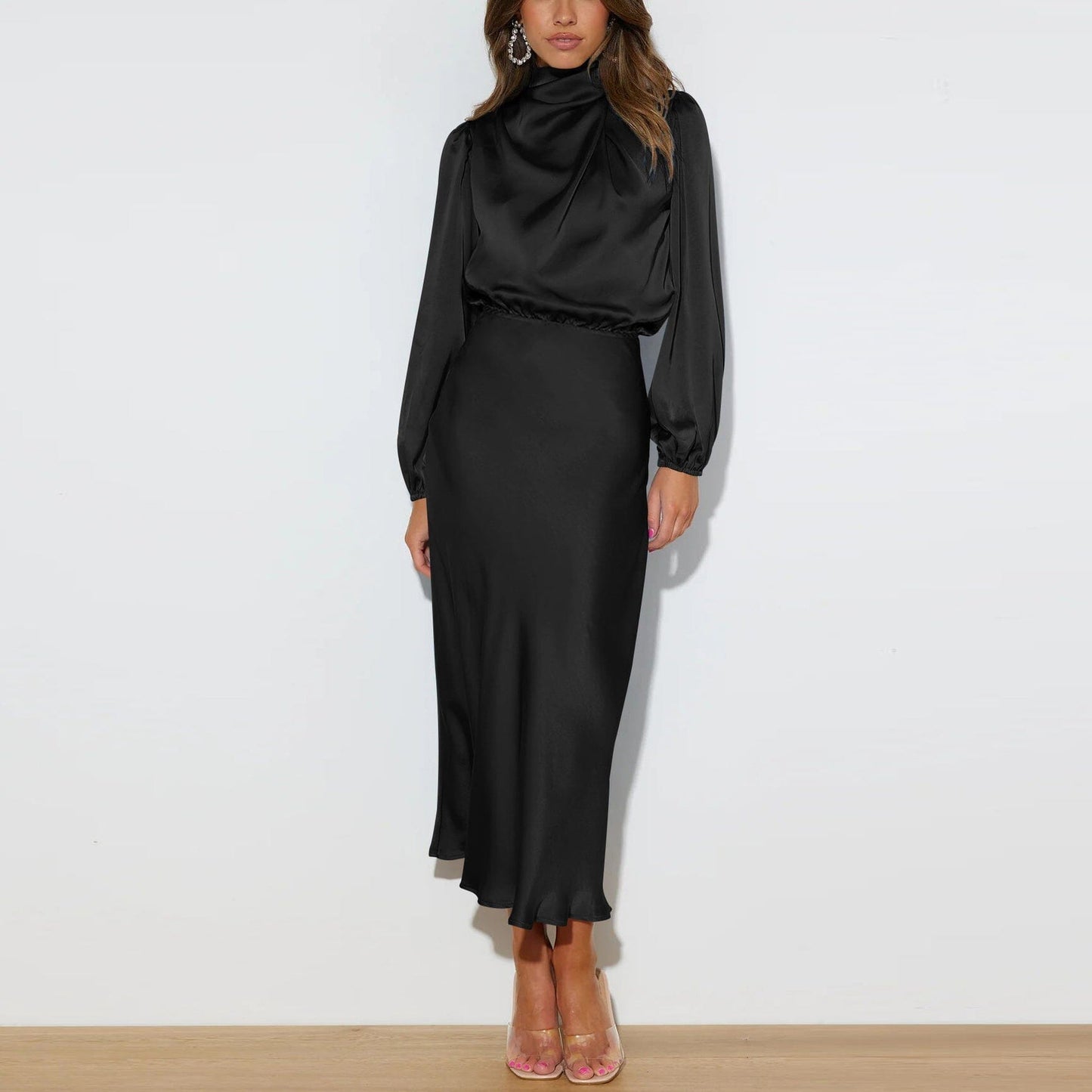 Elegant silk dress for women | Alessia -6