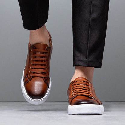Leather casual trainer for men | Marco -9