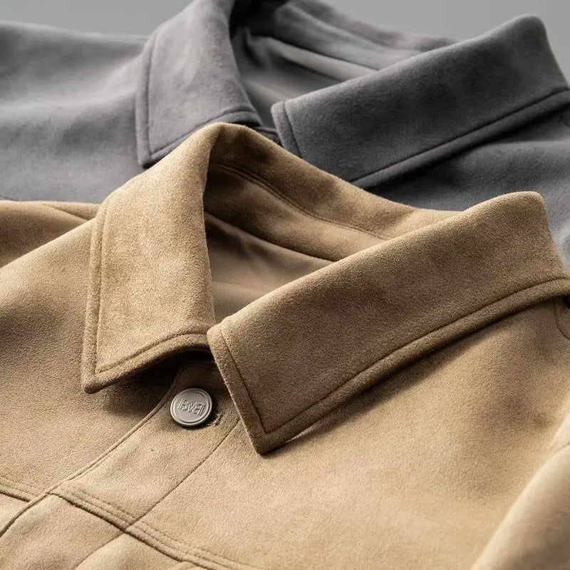 Classic suede everyday casual jacket for men | St. Clair -9